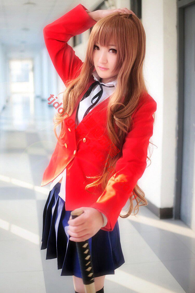 虎与龙 逢坂大河 大桥高中冬季水手服 cosplay 承接动漫服装定制