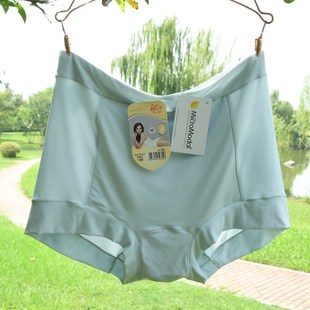 满4条包邮黛丝少女莫代尔无痕纯色简约柔软舒适高腰大码内裤女
