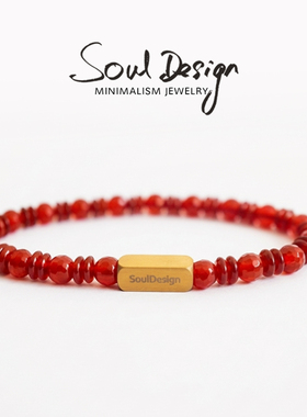souldesign本命年手链 红玛瑙水晶手链 新年手链