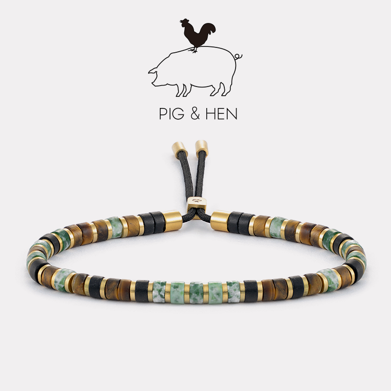 荷兰进口天然石男女潮牌手链