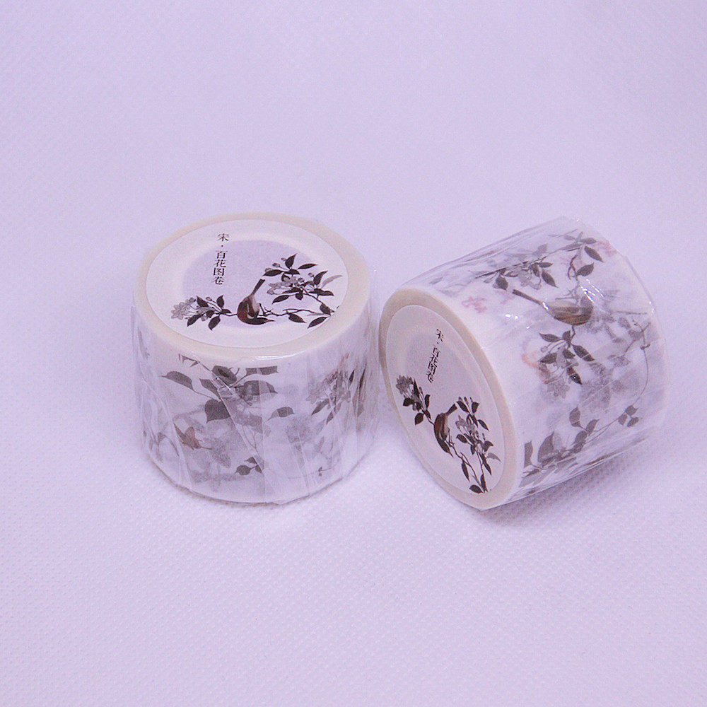 故宫 宋百花图卷手帐和纸胶带