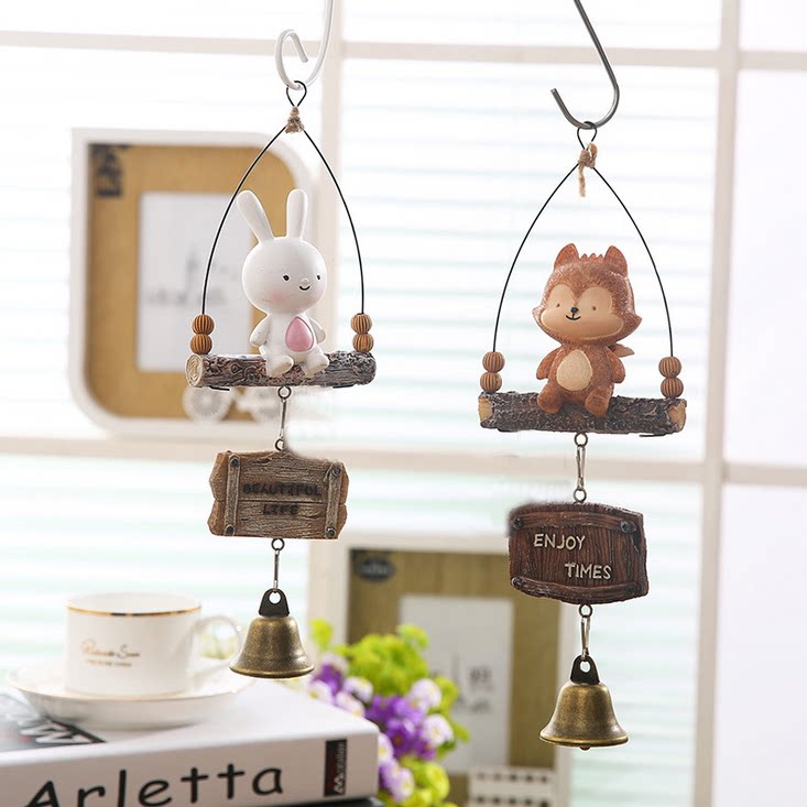 园艺装饰卡通日式风铃挂饰铃铛创意田园卡通门饰儿童女生节日礼物