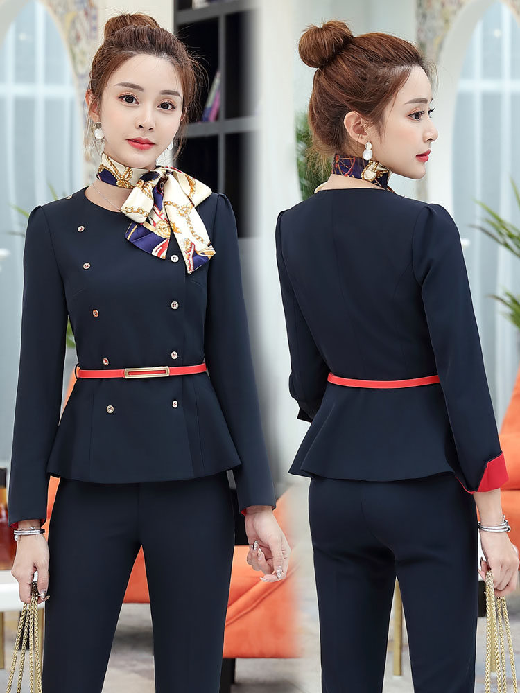 HIGH-END PROFESSIONAL SUITS SUITS SKIRTS FEMININE TEMPERAMENT BEAUTICIANS HOTEL RECEPTION CATERING WAITERS WORK CLOTHES