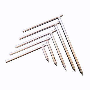 插入式带尖温度计保护套直角地温计5厘米10-15土壤温度种地测温准