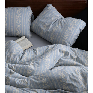 碎花变奏曲 复古全棉针织棉床单被套高级亲肤裸睡纯棉四件套床品