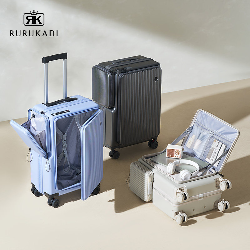 RURUKADI/璐璐凯帝2026新款行李箱前置开口侧开旅行密码皮箱子男