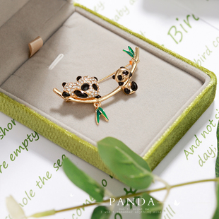 生日礼物女生闺蜜老师胸针熊猫文创中国风特色伴手礼送老外客户