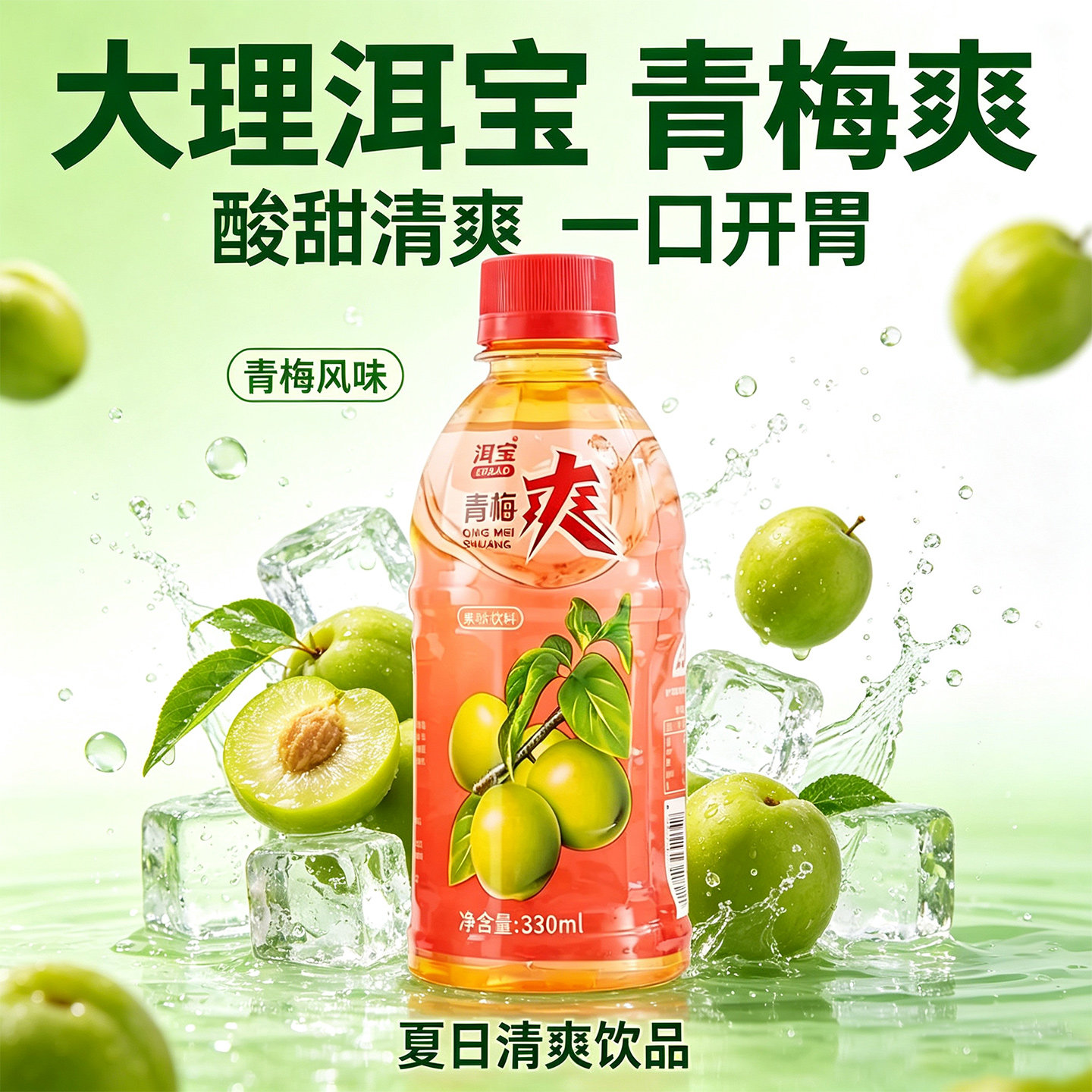 云南大理洱宝话梅青梅爽果蔬汁饮料乌梅汤酸甜梅子汁夏季老式饮品