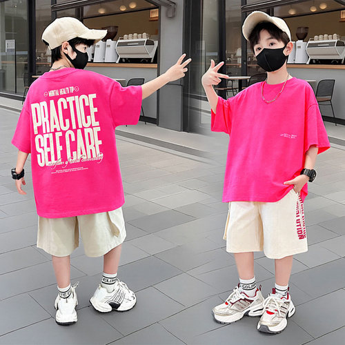 2026新款男童夏季短袖短裤套装