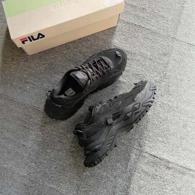 斐乐Fila硬糖男鞋舒适百搭耐磨低帮时尚休闲厚底增高运动老爹鞋