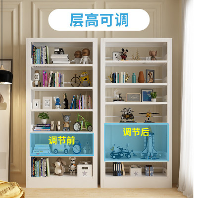 学校图书馆书架钢制家用落地书房书柜阅览室双面置物架档案资料架