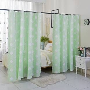 卧室隔断帘分间隐私床帘窗帘客厅分割布防空调冷气出租屋过道帘子