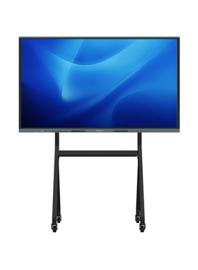 互视达DZ-86GHB 86英寸电子白板横竖屏壁挂广告机4K超清大屏 带信发软件 配移动支架 8G+128G