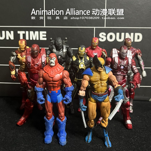 3.75寸钢铁侠金刚狼可动人偶手办