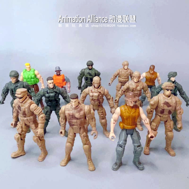 塑料兵人可动摆件玩具手办