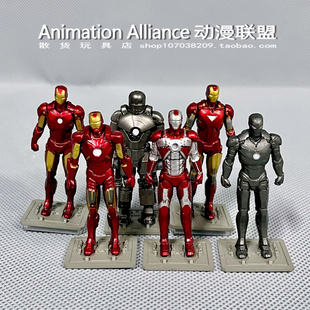 散货漫威超凡英雄 Q版钢铁侠 多种型号潮玩手办迷你人偶模型 摆件