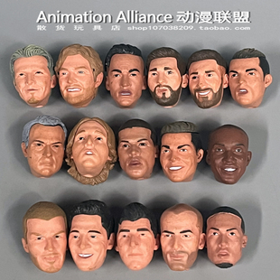 散货体育明星足球巨星梅西亨利罗纳尔多多款球星人偶头雕手办收藏