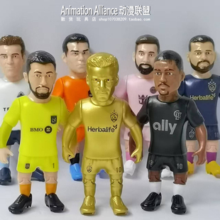 正版散货 球星手办 足球人偶模型公仔 梅西 马拉多纳玩偶桌面摆件