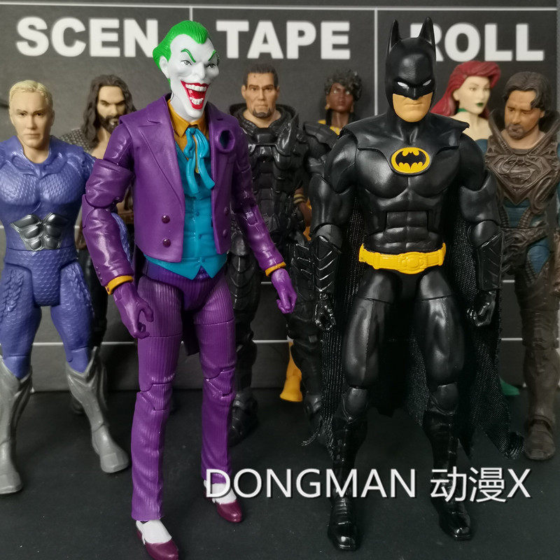 正版散货dc正义联盟英雄手办 战甲超人之父 小丑 6寸可动人偶摆件