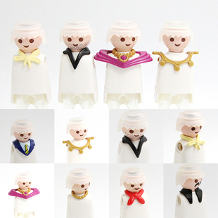 德国Playmobil百乐宝 摩比世界摩比人偶公仔颈饰配件首饰  手提包