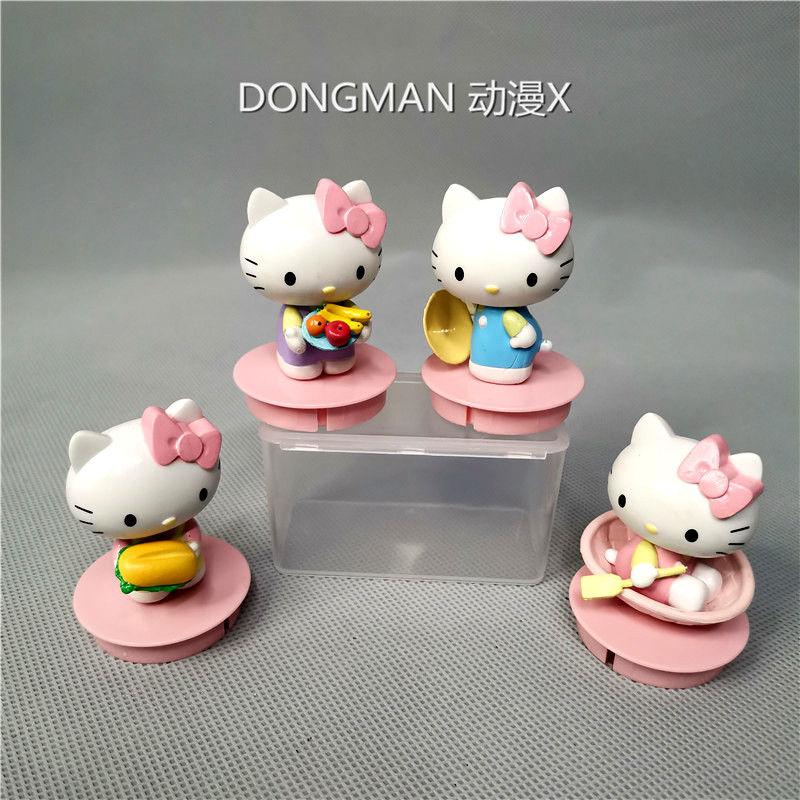 hellokitty凯蒂猫  KT猫 可爱卡通公仔手办玩偶汽车摆件玩具女孩 模玩/动漫/周边/娃圈三坑/桌游 潮玩盲盒 原图主图