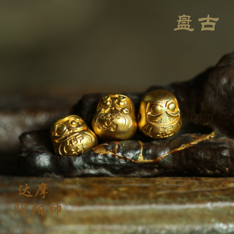 黄金足金软金古法金达摩阴阳师达摩蛋达摩不倒翁
