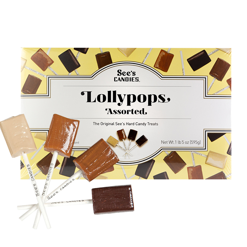 美国进口See'scandies时思棒棒糖香草奶油咖啡巧克力口味糖单支