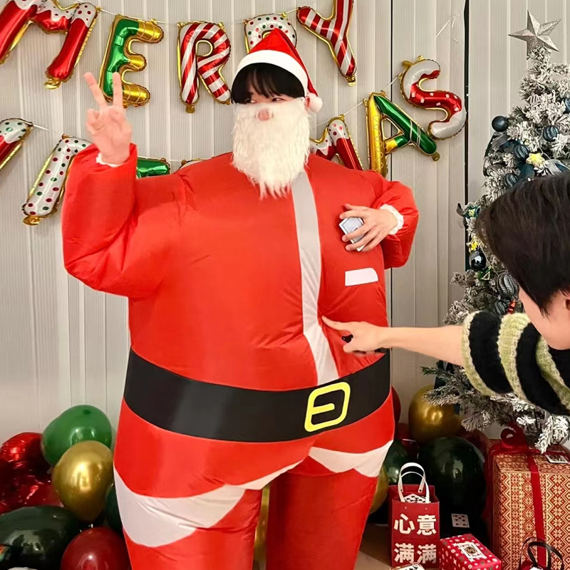 圣诞老人充气服成人儿童均可用