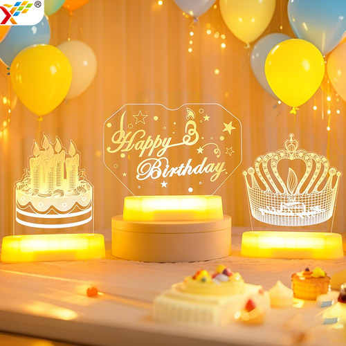 happybirthday字母灯牌摆件装饰