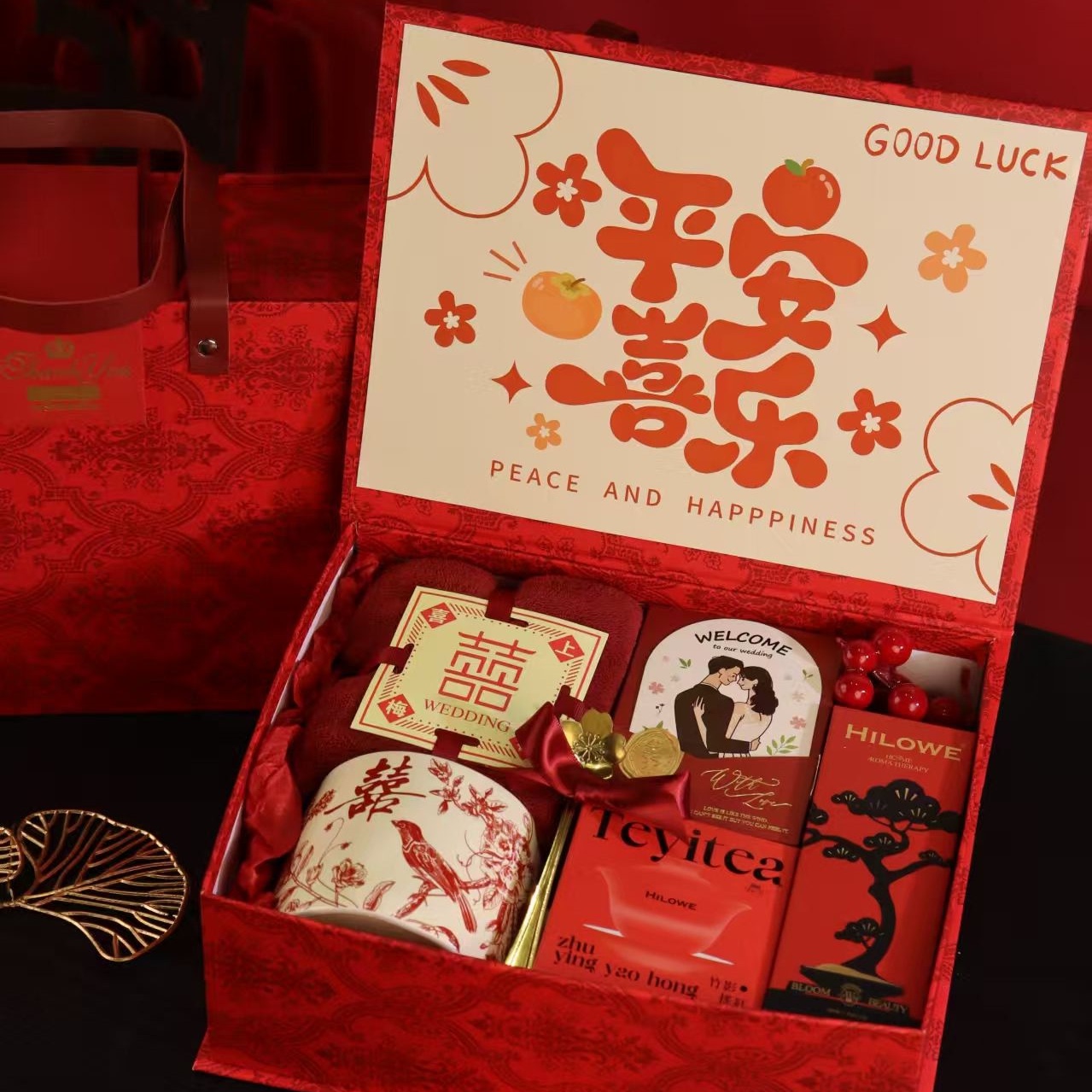 伴手礼女伴娘实用小礼品结婚送宾客高档礼物回礼高级礼盒子手提袋