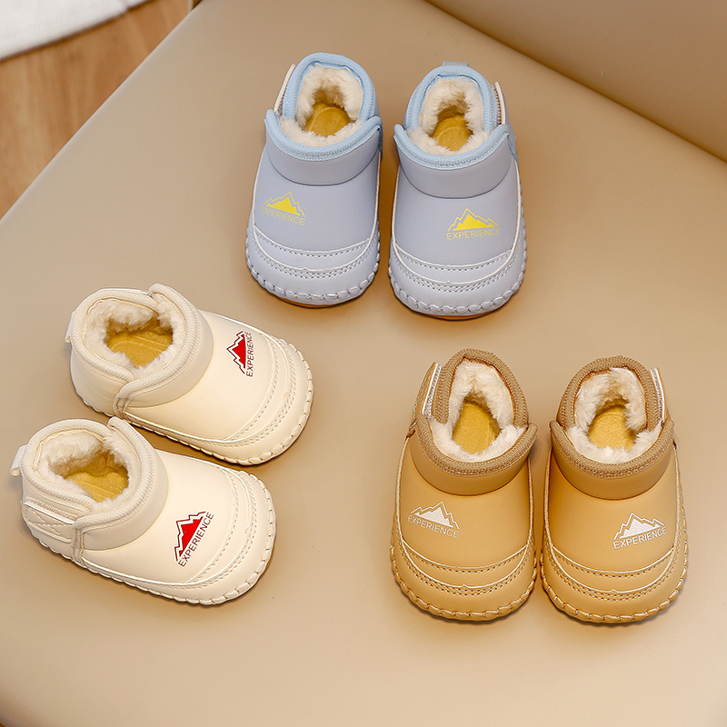 婴儿鞋冬季加绒加厚保暖学步前鞋