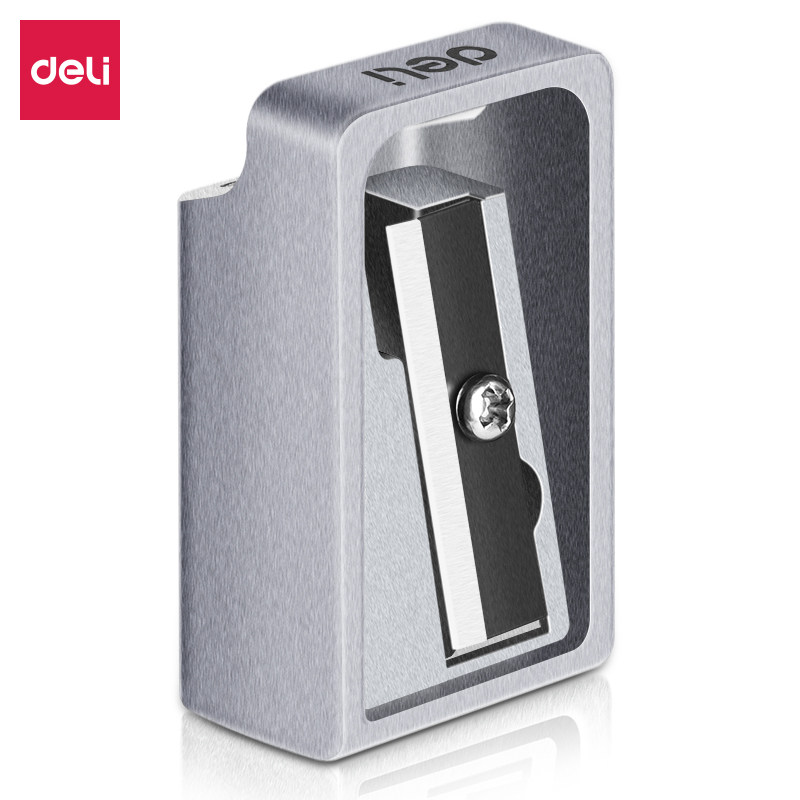 델리 71162 상부자동펜급식연필깎이 어린이 수동연필깎이 회전연필깎기 투명쉘