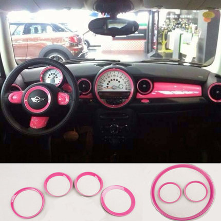 迷你MINI COOPER 仪表台内饰加装圈 适合07-13 R55 R56 R58车内饰