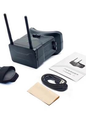 FPV视频眼镜5.8G头戴式双天线接收48频点4.3英寸穿越机模拟图传