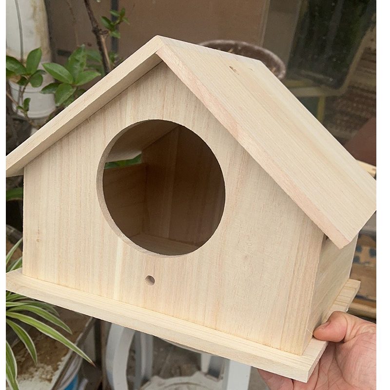 鳥窩鸚鵡窩實木制保暖繁殖箱戶外鳥巢房屋玄風(fēng)虎皮八哥小鳥籠房子