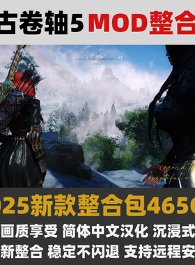 上古卷轴5mod整合 2025年465g整合包 老滚5Mod支持远程安装