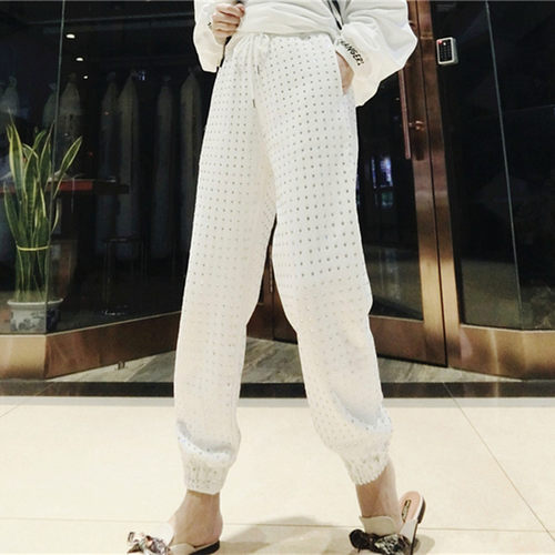 百搭风全钻春秋冬季新款运动裤