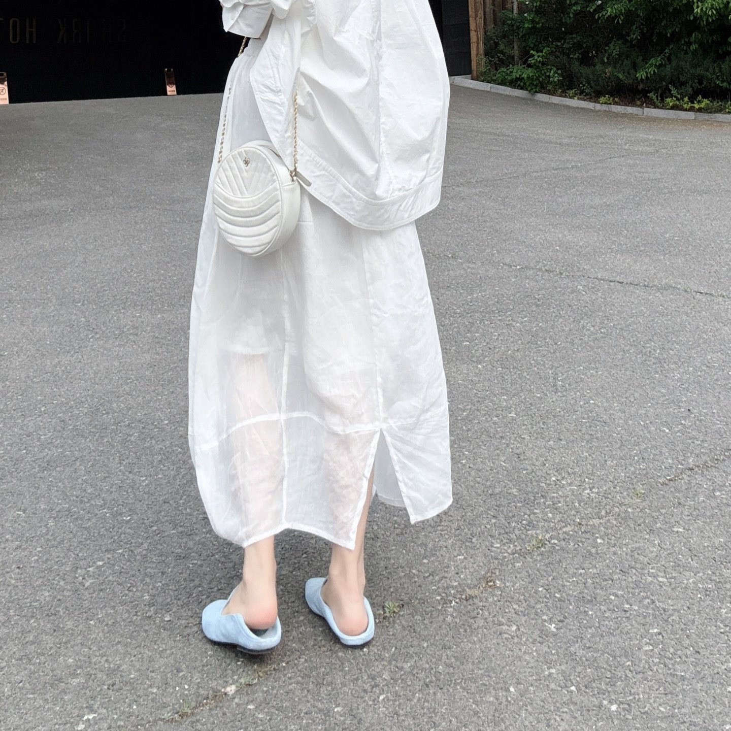 冷淡系高级感半身裙女夏薄款苎麻宽松显瘦洋气独特漂亮减龄款裙子