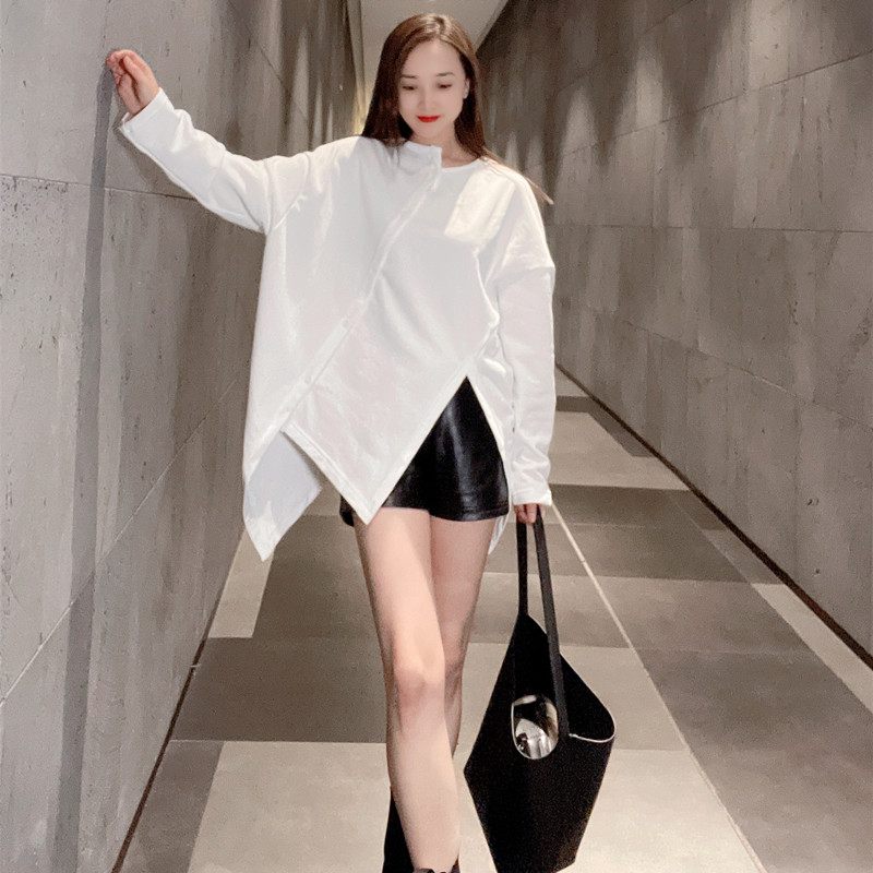 常规宽松纯棉时尚不等式卫衣