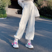 高级洋气女裤 欧货卫裤 束脚宽松裤 子设计感秋季 2023爆款 女士休闲裤