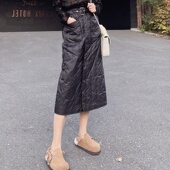 高腰洋气今年流行爆款 独特超好看半身裙秋冬款 羽绒中长款 裙子女潮