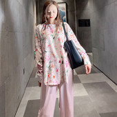 薄款 洋气真丝时尚 春夏季 女士衬衫 花衫 衣女新款 今年流行漂亮小衫 潮