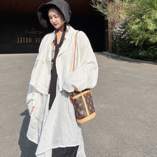 夏季薄款亚麻防晒女款开衫外套