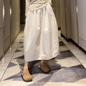 洋气爆款 冬天半身裙女2024新款 时尚 欧货独特超好看宽松休闲棉裙潮