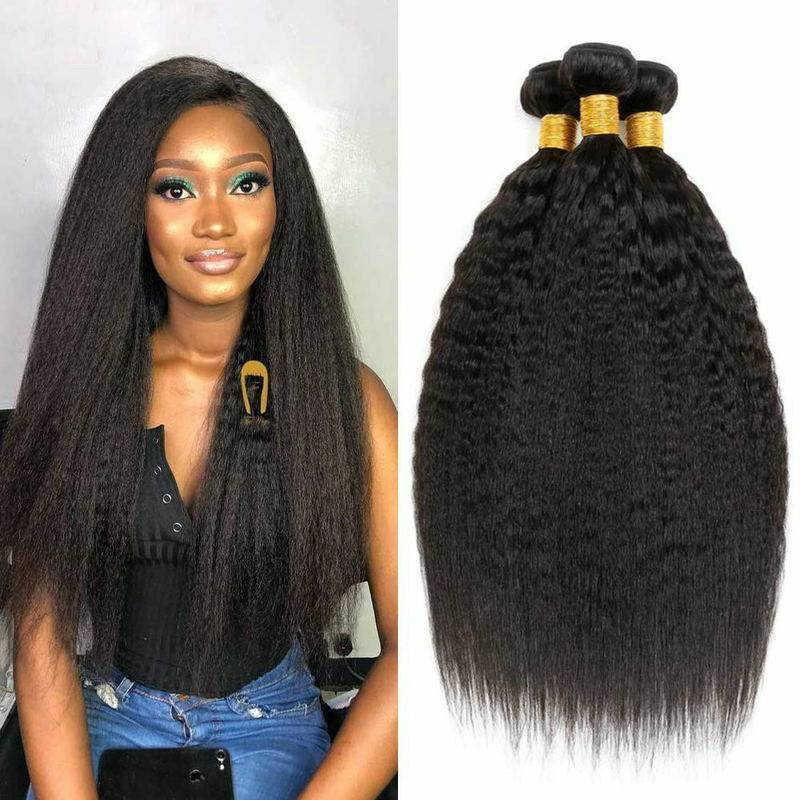 9a Kinky Straight Hair  Brazilian Human Hair Bundle closure在类目 美发护发/假发, 假发, 直发片中 - 来自Buy2taobao.com提供专业的淘宝代购服务