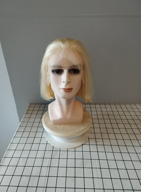 613色真人发前蕾丝假发13x4蕾丝金黄色男士发套可修剪许昌发货