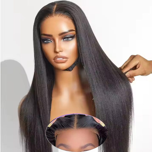 12A Glueless wig 5x5 bleached knot真人发humanhairwig骨直发