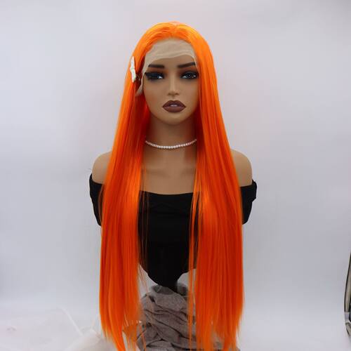 外贸款假发 欧美中分长直发假发女士hair wigs化纤头套 工厂现货