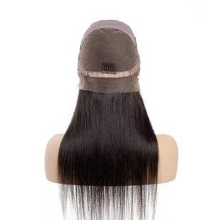 全蕾丝真人假发全手织顺发自然色头套Full lace human hair wigs