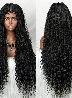 批发电商爆火款9X6蕾丝新款BB-006N 化纤辫子头套 LACE Braids